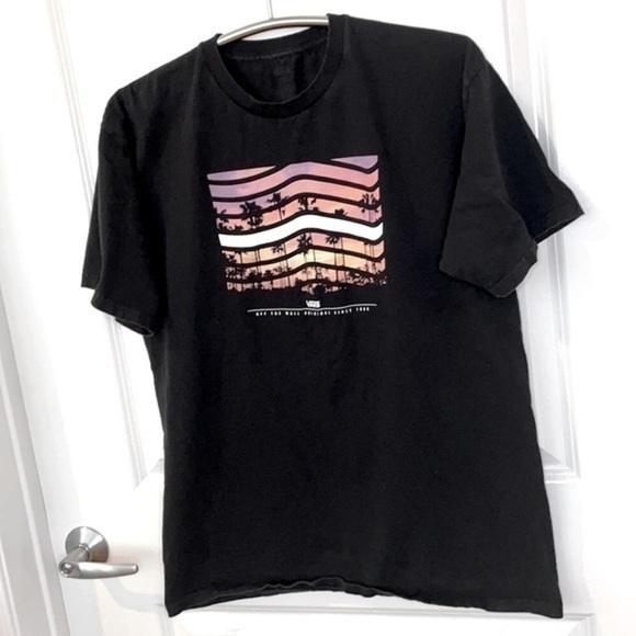 VANS | Men’s VANS “OFF THE WALL ORIGINAL SINCE 1966” Black Shirt Size Large - Picture 1 of 6
